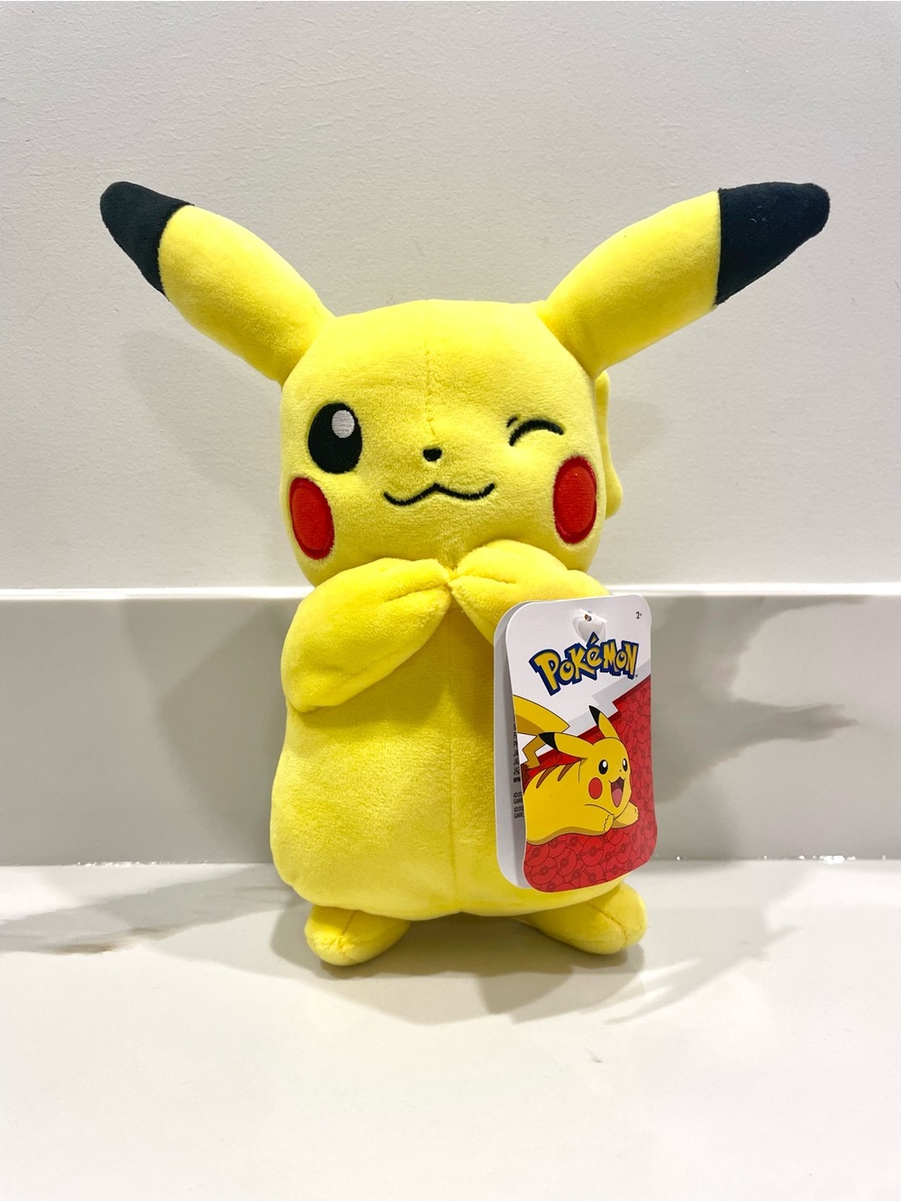 NEW Pokemon Winking Pikachu Plush Toy